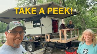 Check Out This DIY Runaway Camper Toy Hauler [upl. by Tekcirc]