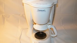 CUISINART AUTOMATIC GRIND amp BREW 10CUP COFFEEMAKER model DGB300 WHITE [upl. by Arval831]