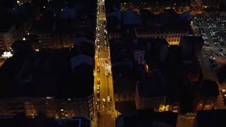 Mieres del Camino a vista de Dron NocheDia 4k [upl. by Issi]