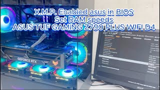 XMP Enabled asus in BIOS  Set RAM speeds ASUS TUF GAMING Z790 PLUS WIFI D4 [upl. by Hotze]