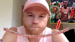 FINALLY CANELO ALVAREZ ACCEPT TERENCE CRAWFORD OFFER TO FIGHT  “I RESPECT YOU BUT I DONT DUCK” [upl. by Valaree]