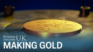 How they make gold medals for the Rio Olympics [upl. by Ahsito612]