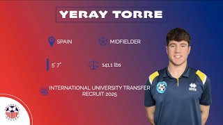 University Soccer  Yeray Torre ⚽🇪🇸  Midfielder  Fall 25 [upl. by Noterb]