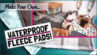 How to Make Your Own Waterproof Fleece Pads for the Guinea Pigs Cage [upl. by Rodger]