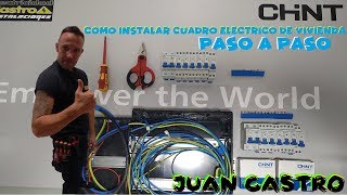 COMO INSTALAR CUADRO ELECTRICO DE VIVIENDA PASO A PASO [upl. by Elletsirhc]