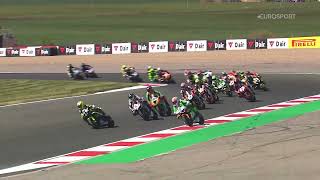 2024 Quattro Group British Supersport Championship RD1 Circuito de Navarra Sprint race highlights [upl. by Ttessil]