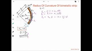 radius of curvature of Bimetalic strip [upl. by Herzig986]