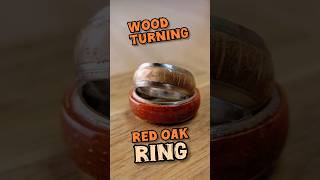 Wood Turning  Red Oak Ring [upl. by Dodge]