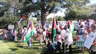 Howard County for Free Palestine Rally emcee From the River to the Sea [upl. by Enner]