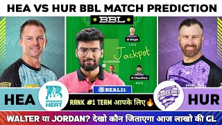 HEA vs HUR Dream11 HEA vs HUR Dream11 Team Brisbane Heat vs Hobart Hurricanes Big Bash League [upl. by Ettenotna]