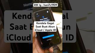 Kendala Gagal Buat Akun iCloud  Apple ID  tidak dapat membuat akun iCloud pada saat ini iphone [upl. by Sivraj347]