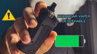 Como recargar un vaper desechable vaper recargar [upl. by Eanaj]