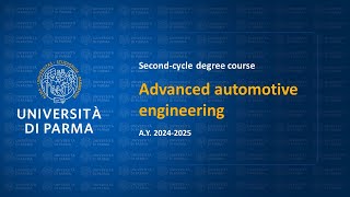 Secondcycle degree in Advanced automotive engineering  ay 202425 [upl. by Ylreveb]