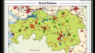 Oefening voor aardrijkskunde topografie van Noord  Brabant topografie van Nederland [upl. by Alrep]