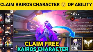 CLAIM KAIROS CHARACTER AND ABILITY TEST FREE FIRE  KAIROS CHARACTER ABILITY TEST [upl. by Fiedling527]