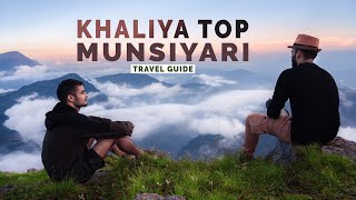 Khaliya Top Trek Munsiyari  Uttarakhand  Travel Guide  3 Travelers [upl. by Ekralc]