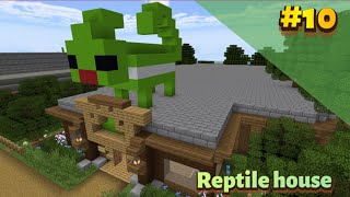 Reptile house part 1 Wildlife ReserveMinecraft zoo speedbuild series 🐸🦎🐍🐢🐊 10 [upl. by Kellene]