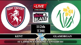 🔴Live KT vs GLM 112th T20I Live  T20 Blast Live Score  Kent vs Glamorgan Live [upl. by Ahsinelg]