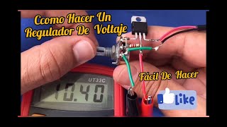 Como Hacer Un Regulador De Voltaje De 12v [upl. by Juline]