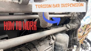 Torsion Bar Suspension  How to Work  What is Torsion bar [upl. by Flan]