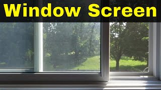 How To Clean A Window ScreenEasy Tutorial [upl. by Ainar]