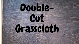 How to DoubleCut Grasscloth Wallpaper  Spencer Colgan [upl. by Adniled]