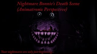 SFM FNaF Nightmare Bonnies Death Scene Animatronic Perspective [upl. by Millur]