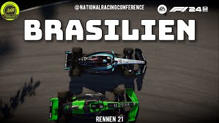 21 Rennen  Brasilien  National Racing Conference  F1 24 [upl. by Faustena]