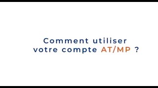 Comment utiliser mon compte ATMP [upl. by Warder]