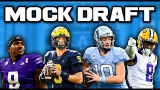 NFL Mock Draft With Trades  QampA At End Of Mock [upl. by Ahsienot]