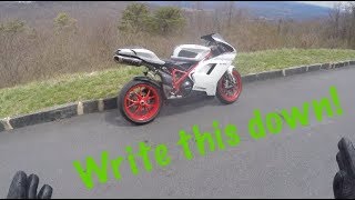 Ducati 848 Review  What you need to know Part 2 [upl. by Akilat330]