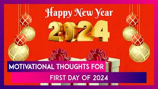 Happy New Year 2024 Greetings Motivational Quotes And Messages To Share With Loved Ones On New Year [upl. by Mady677]