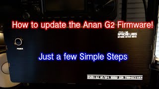 Anan G2 Firmware  How to Update Anan G2 Firmware  Apache Labs  Anan G2  Quick and Easy [upl. by Iat]