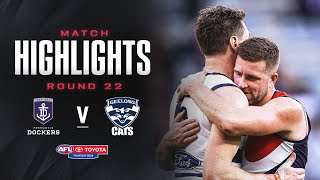 Fremantle v Geelong Highlights  Round 22 2024  AFL [upl. by Roots]