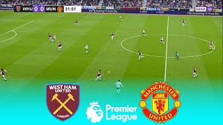 LIVE 🔴 WEST HAM vs MANCHESTER UNITED  Premier League 202425  27 October 2024  FL 2025 Gameplay [upl. by Theodosia]