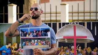 Andrew Tate protests Last Supper parody at Olympics opening ceremony [upl. by Enajyram]