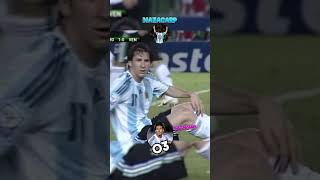 Cuantas faltas le hicieron a Messi la primera vez que uso la 10 de Argentina messi nazacarp [upl. by Haggar]