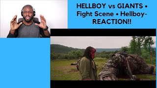 HELLBOY vs GIANTS • Fight Scene • REACTION [upl. by Targett]