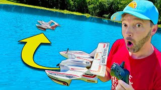 EPIC RC BOATAIRPLANE Does This One ACTUALLY Work [upl. by Tnias]