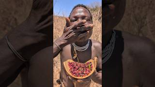 Sweet taste🤤‼️ its Lunch time eating Fruit After successful huntbushmen culture [upl. by Bolten]