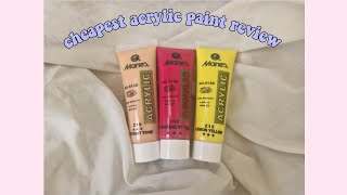 Maries acrylic paint review shopee [upl. by Zima]