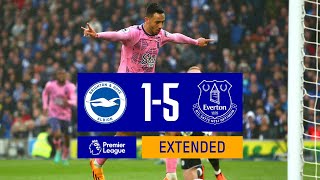 EXTENDED HIGHLIGHTS BRIGHTON 15 EVERTON [upl. by Anahsat]