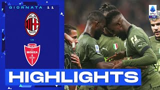 MilanMonza 41  I Rossoneri travolgono il Monza Gol e Highlights  Serie A TIM 202223 [upl. by Flem]