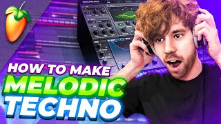 Melodic Techno Start To Finish fl studio Tutorial [upl. by Crawley]