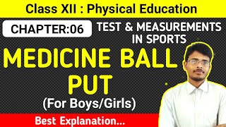 623 Medicine Ball Put  General Motor FitnessBarrow Threeitem TestCh6Physical EducationCBSE [upl. by Ezarras]