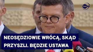 Po spotkaniu Tuska i Bodnara z prawnikami jest porozumienie ws przyszłości neosędziów i SN TVN24 [upl. by Spearing526]