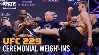 UFC 229 Khabib vs McGregor Ceremonial Weighin Highlights  MMA Fighting [upl. by Au]