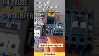 timer based connection  timer base  timer relay  timer relay connection  timer relay contactor [upl. by Naicul]