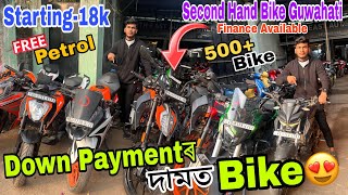 Second Hand Bike Market in Guwahati₹15kKtmMt15R15Used Bike GuwahatiSehera Beya LoraLow price [upl. by Corvin744]