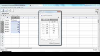 Geogebra 2P  Gjennomsnitt for grupperte data med lik klassebredde [upl. by Sherurd]